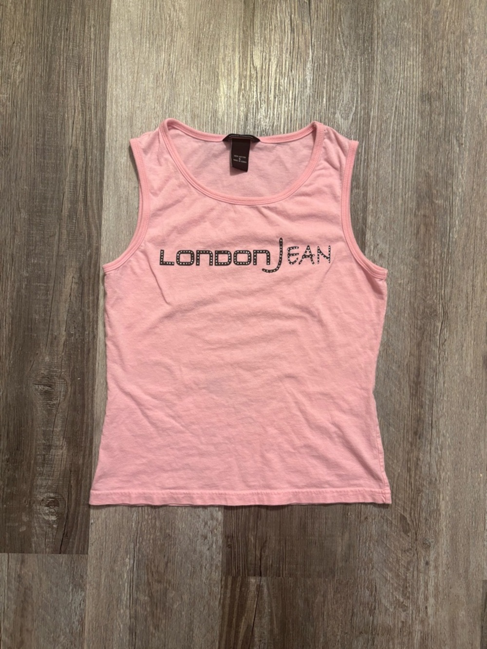 LONDONJEAN Light Pink Logo Tank Top